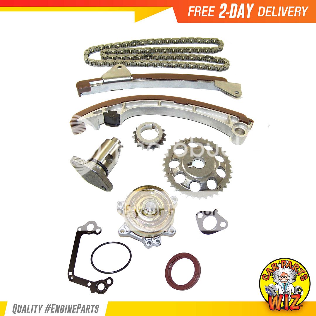 Timing Chain Kit Cover Gasket Set Water Pump Fits 9808 Toyota Corolla